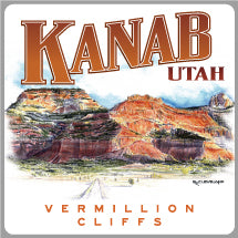 Kanab Vermillion Cliffs Watercolor Print