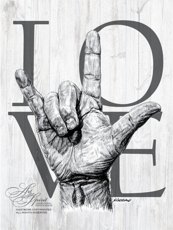 The Savior's Love Wood Print