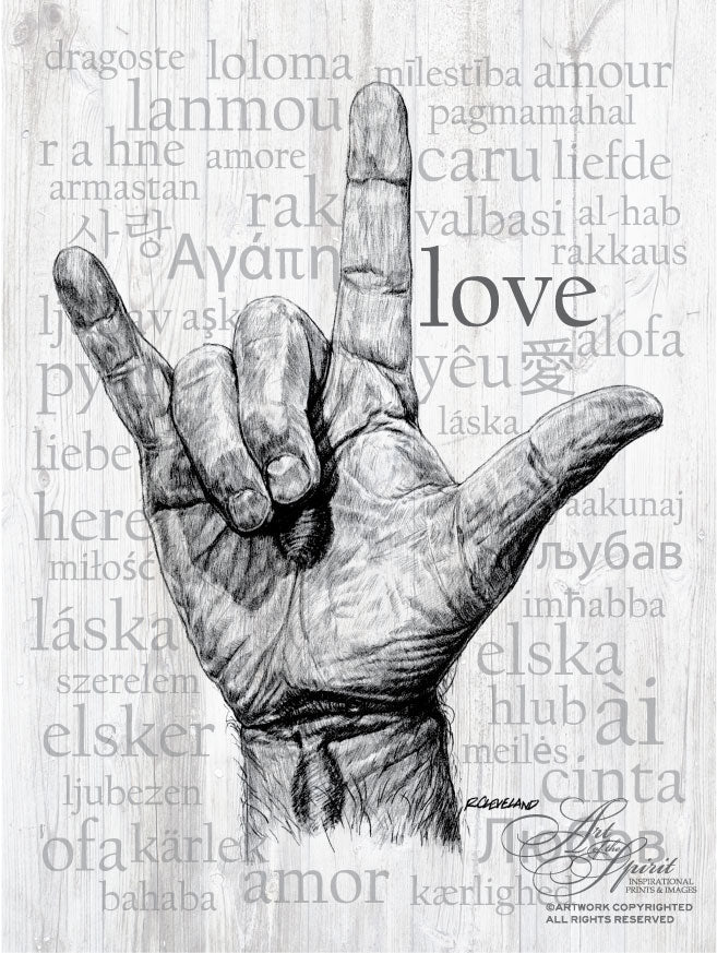 Spirit In Sign Language Language of Love / Sign Language – Art of the Spirit