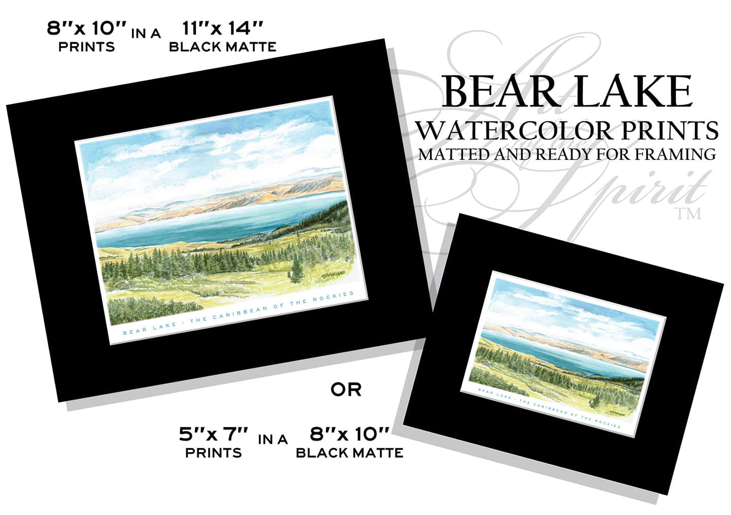 Bear Lake Watercolor Print