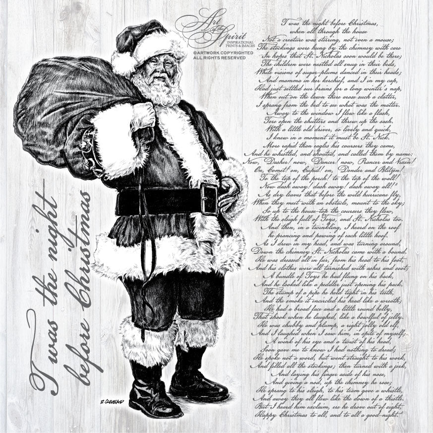 Night Before Christmas / Large Santa